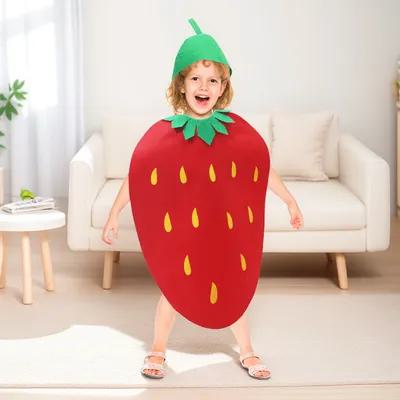 Easy Cosplay Prop - 1 buah kostum buah stroberi untuk