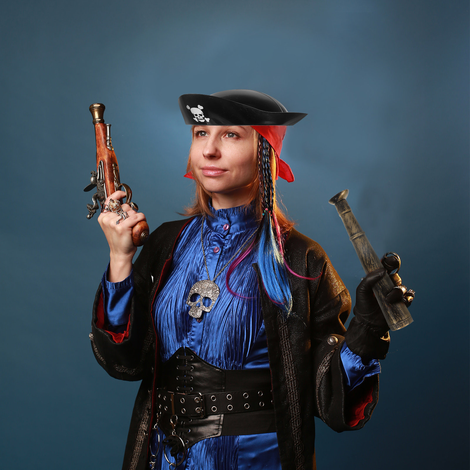 Easy Cosplay Prop - Set Kostum Bajak Laut, Mudah Dipakai,