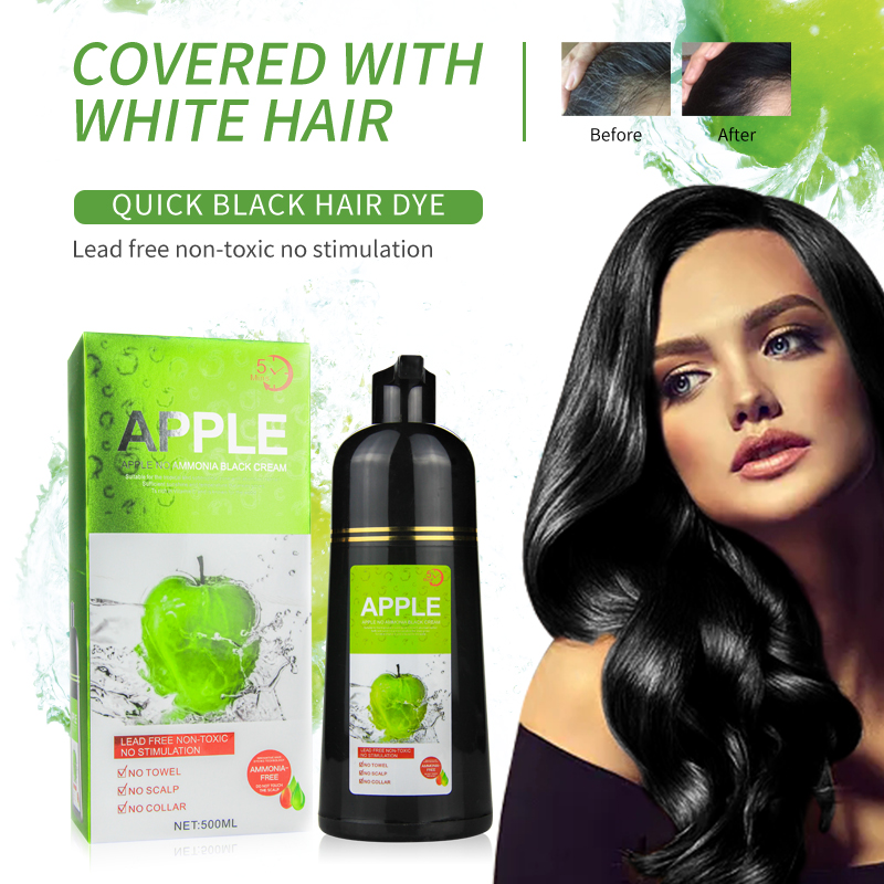 Hair Spray Color - Sampo Hitam pewarna rambut apel alami,