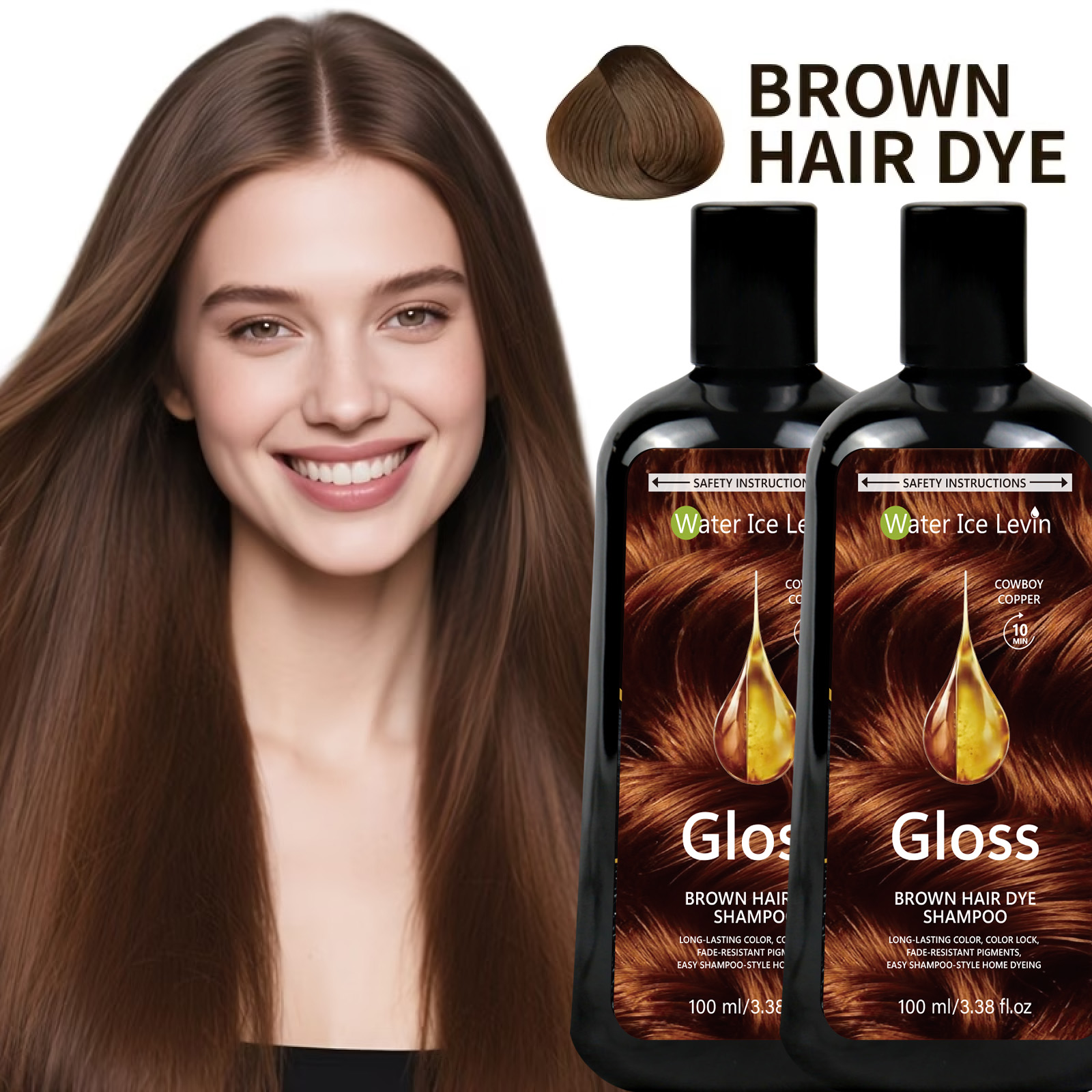 Sampo Pewarna Rambut Cokelat 1 - Hair Spray Color ulasan dan harga